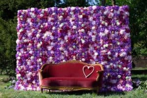 ścianka kwiatowa, flower wall. backdrop,